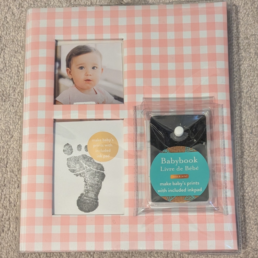 ✨3/$16✨Kate & Milo BabyBook Baby Milestones Photo Memory Book